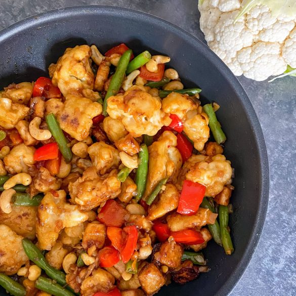 Ziedkāpostu tofu stir-fry