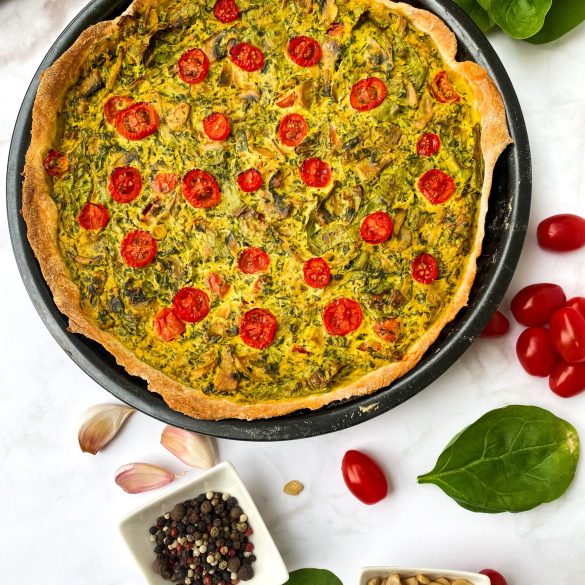 Vegānais sāļais pīrāgs