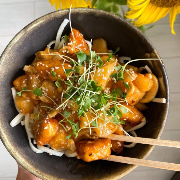 Recepte tofu saldskābajā mērcē